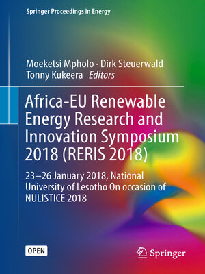 cover image of Africa-EU Renewable Energy Research and Innovation Symposium 2018 (RERIS 2018)